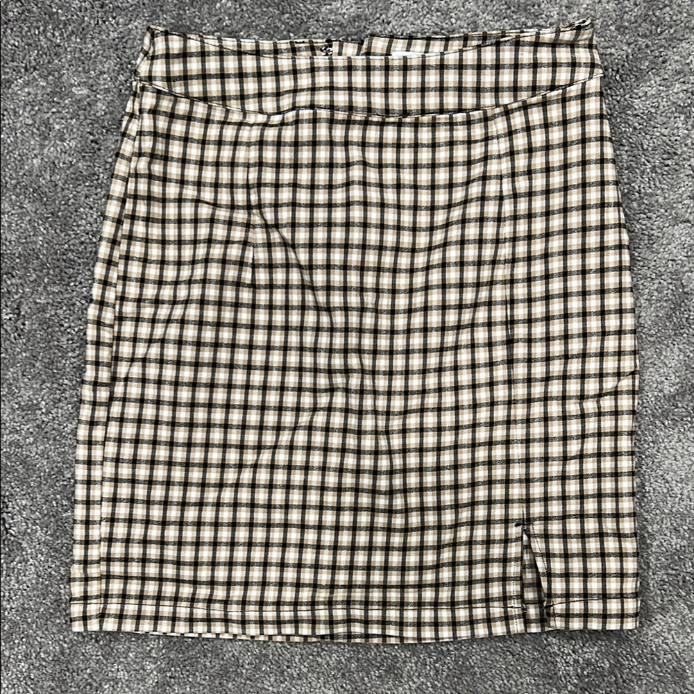 Garage Black and Cream Pencil Skirt